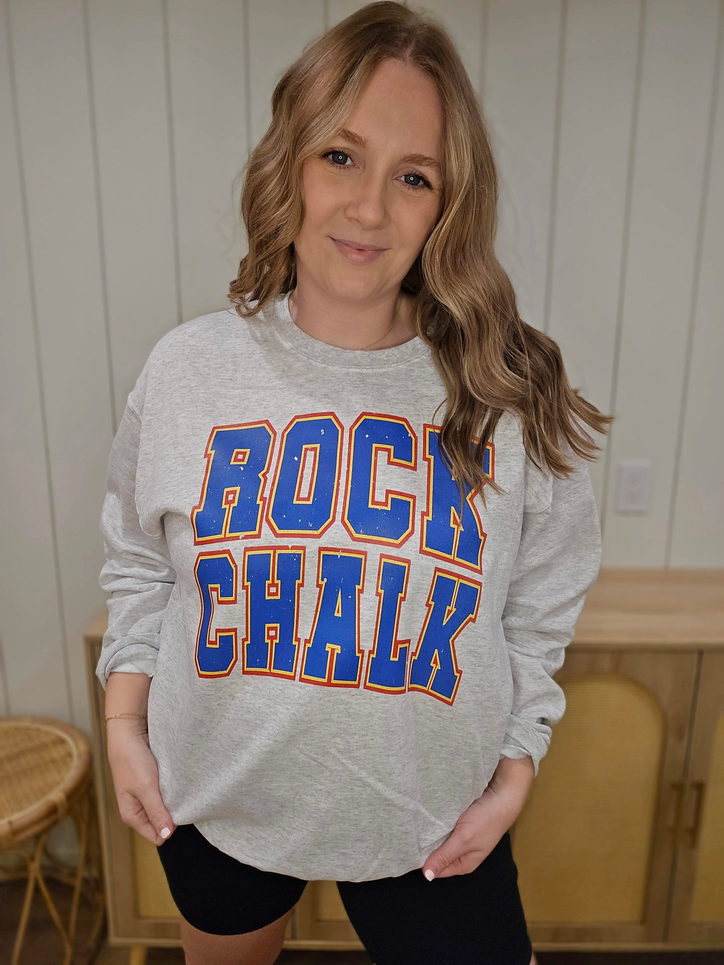 R.C. Arch Varsity Ash Grey Crewneck Sweatshirt