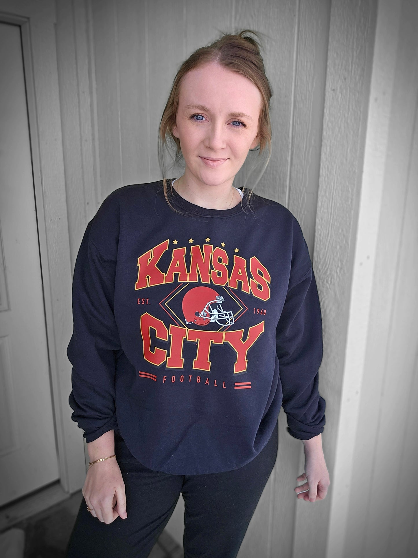 KC STAR 1960 Black Crewneck Sweatshirt