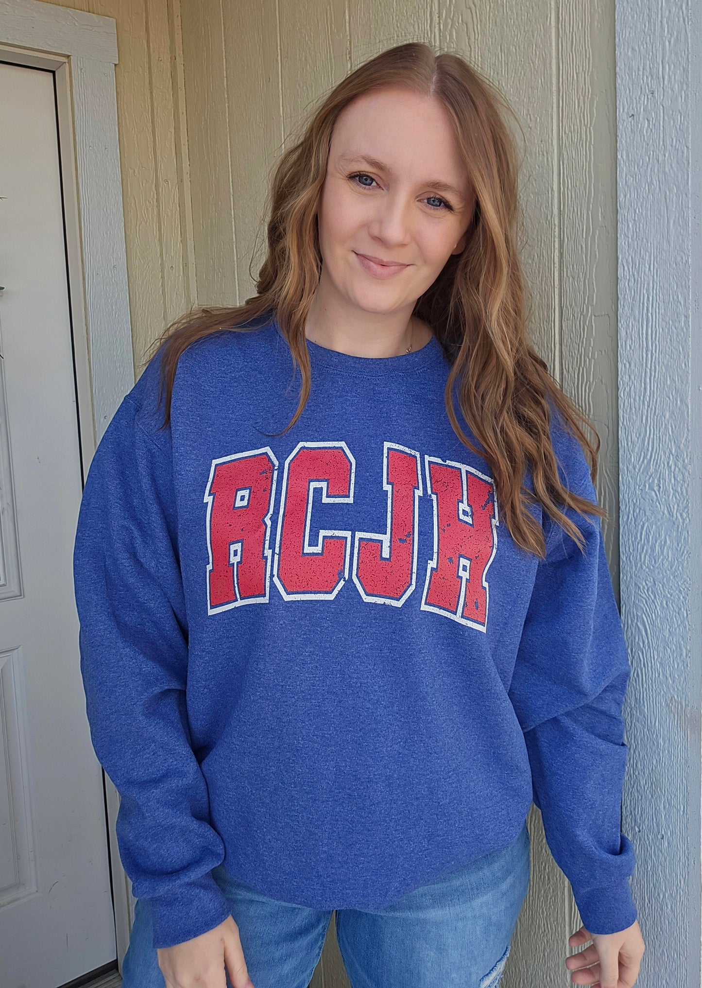 R.C. Arch Heather Blue Crewneck Sweatshirt