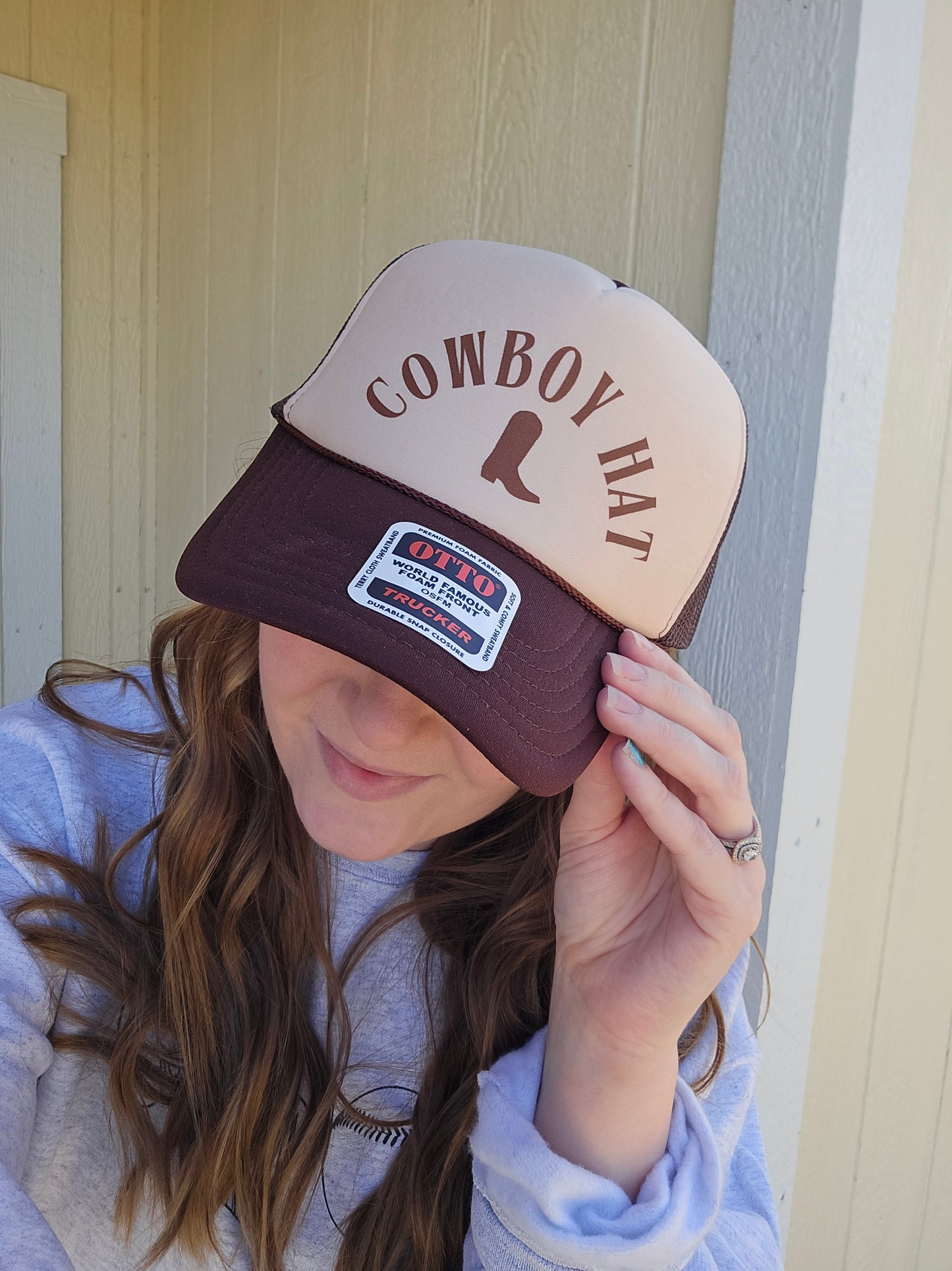 COWBOY HAT Two-Tone Trucker Hat