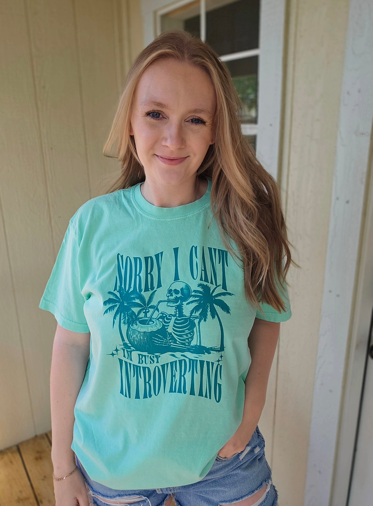 BUSY INTROVERTING Island Reef Vintage Wash Tee