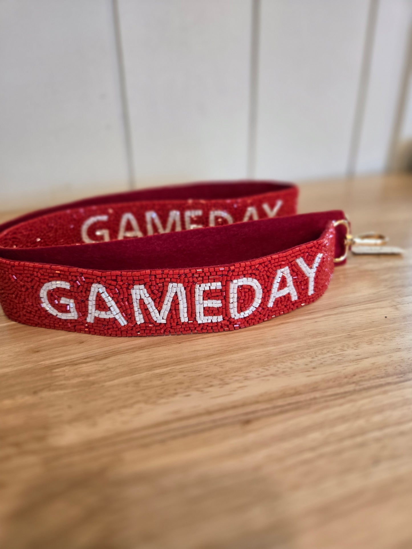 KC GAME DAY Bead/Sequin Stadium Bag Strap (No Star)