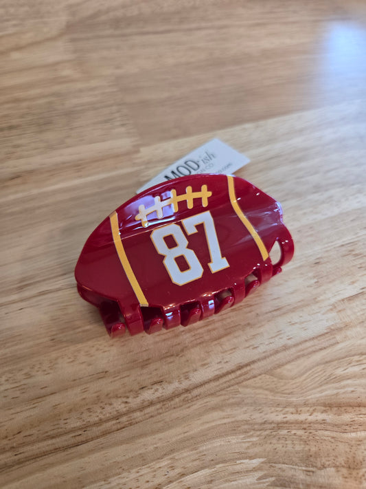 #87 FOOTBALL Claw Clip