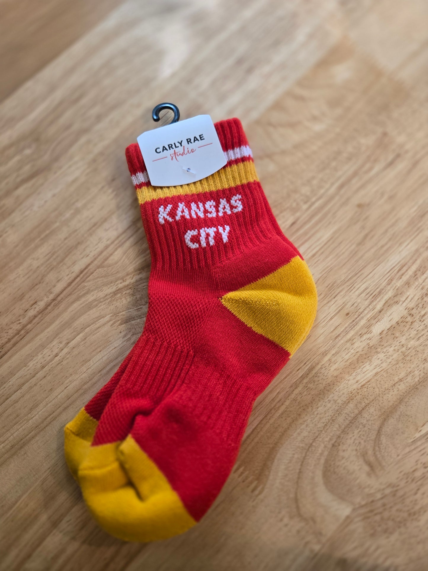 KC Retro Crew Socks - Red/Gold (YOUTH)