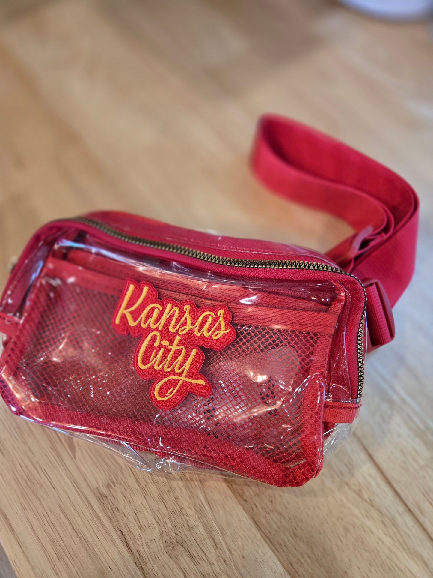 KC Script PATCH Clear Belt Bag