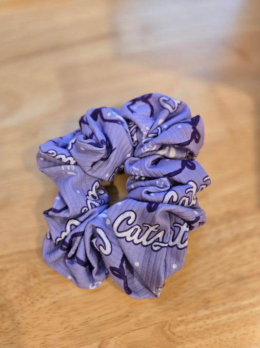 CATS Purple Oversized Scrunchie
