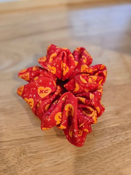 KC HEART Red Oversized Scrunchie