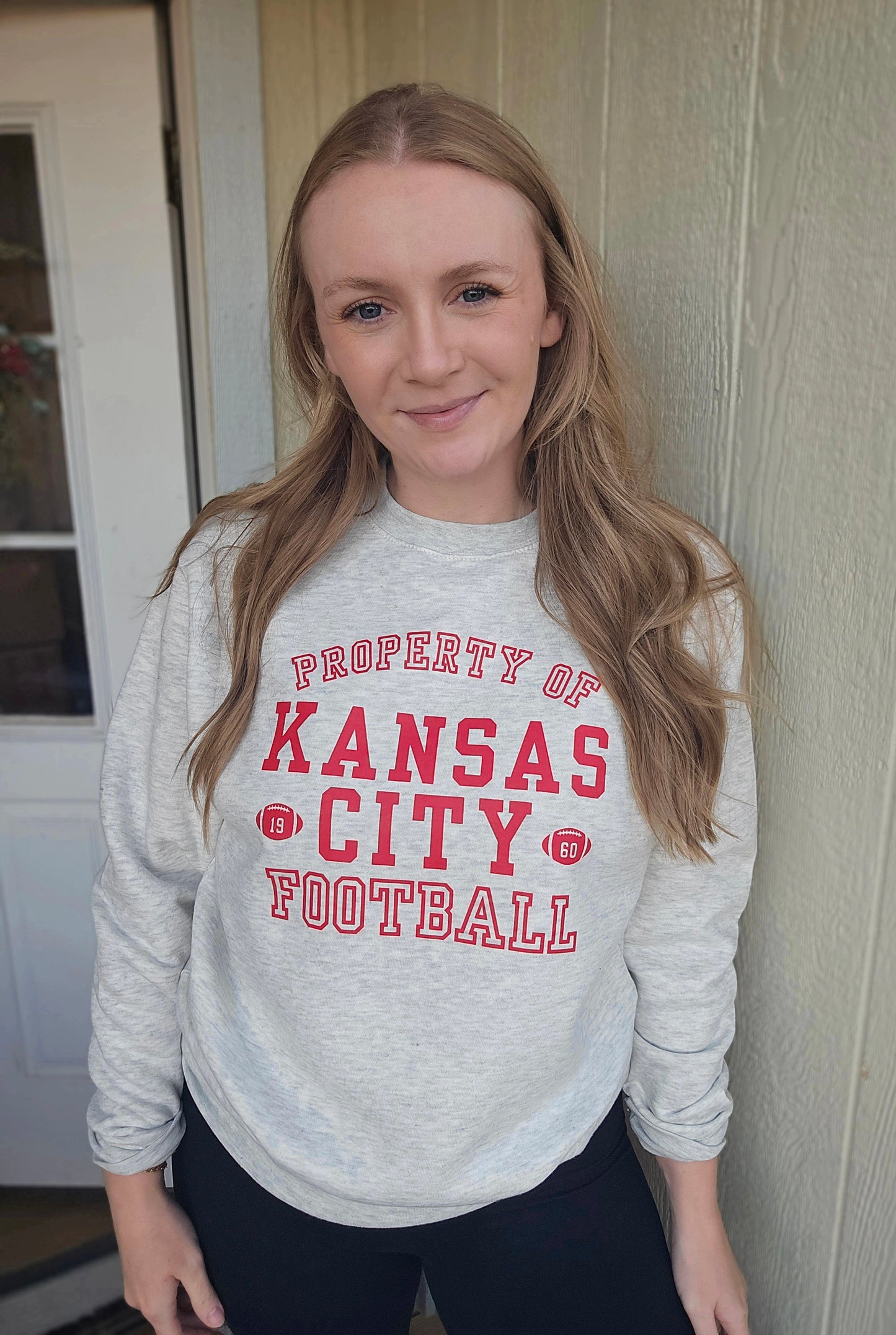 PROPERTY OF KC Heather Oatmeal Crewneck Sweatshirt
