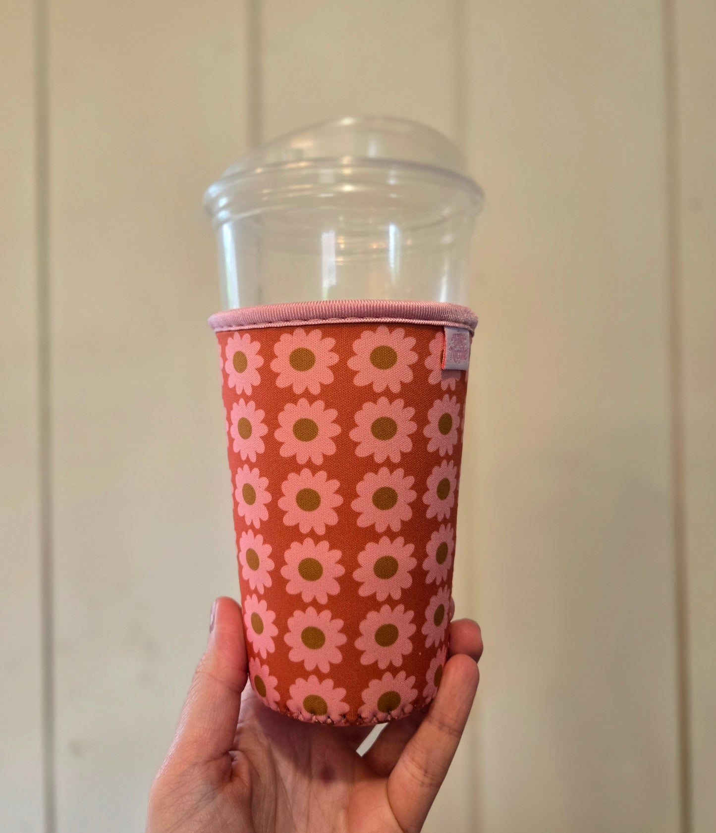 DAISY Orange/Pink Iced Coffee Sleeve