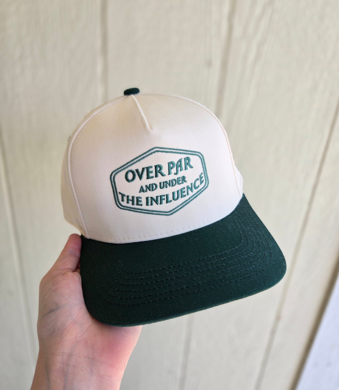 OVER PAR UNDER THE INFLUENCE Embroidered Trucker Hat