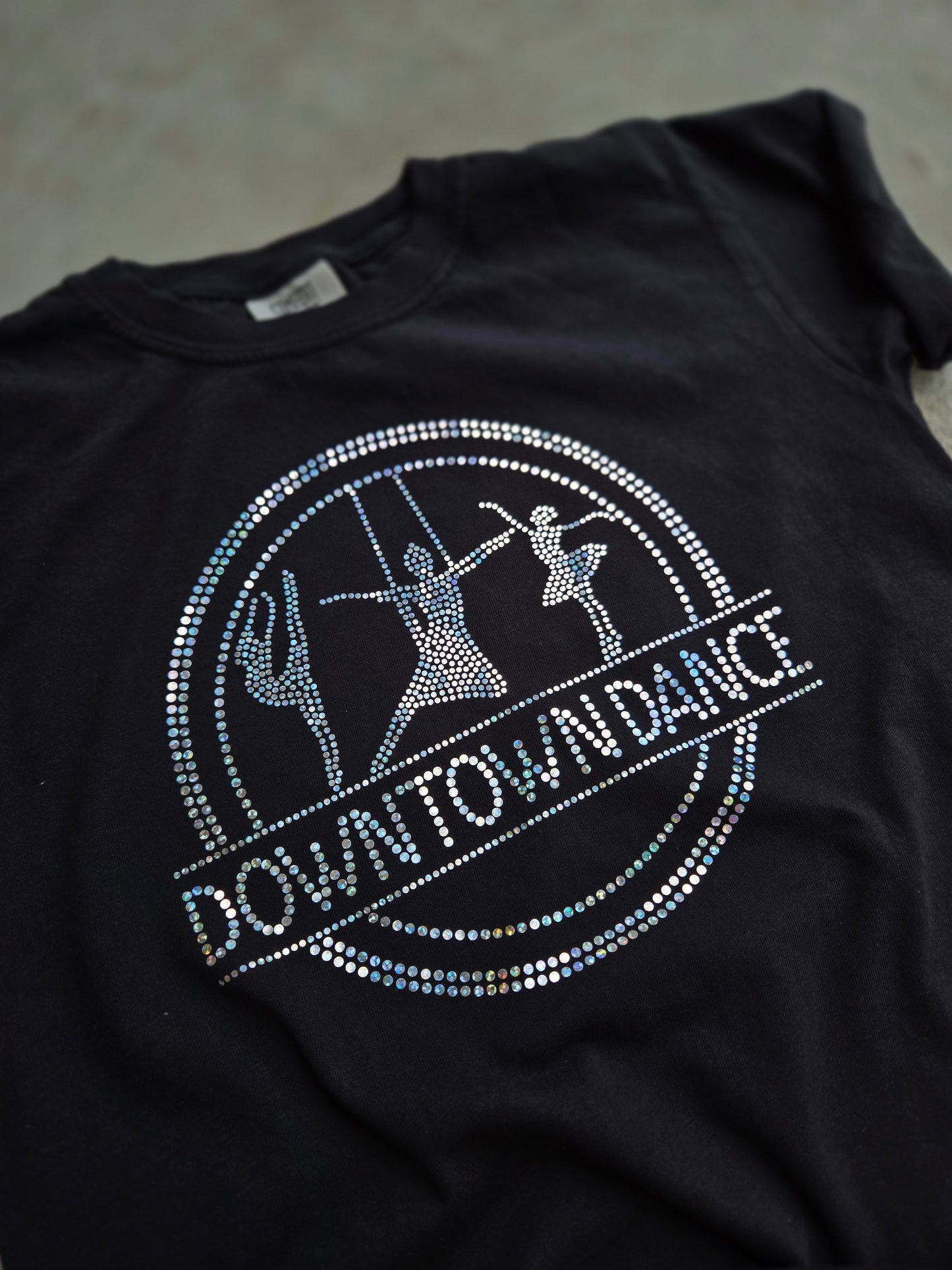 DOWNTOWN DANCE Rainbow Spangle Vintage Wash Short Sleeve Tee (YOUTH)
