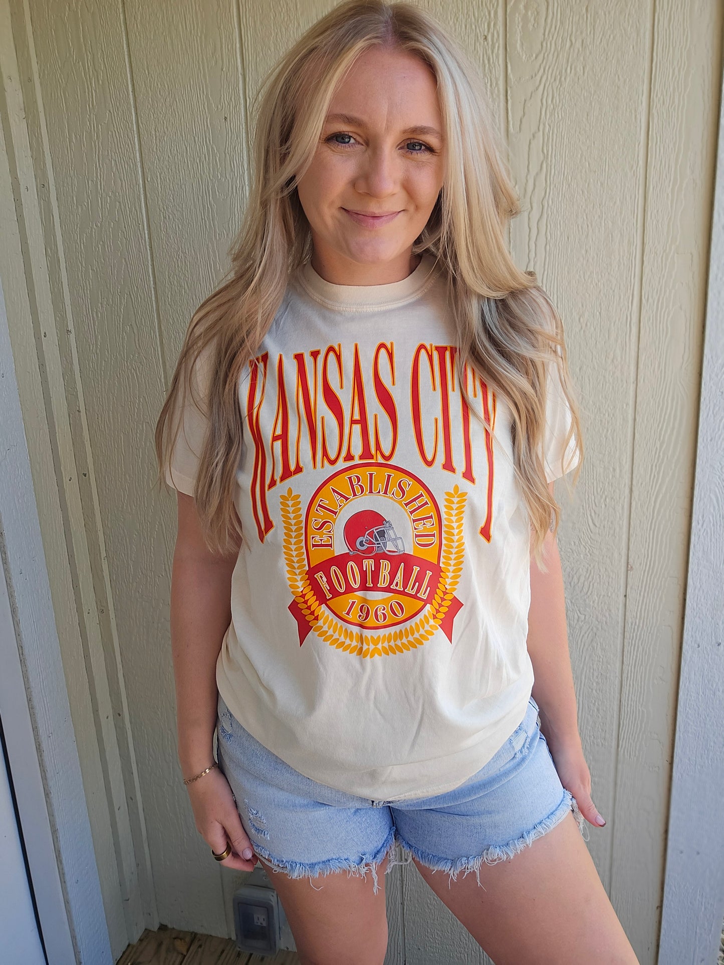 KC EST. 1960 Retro Ivory Vintage Tee