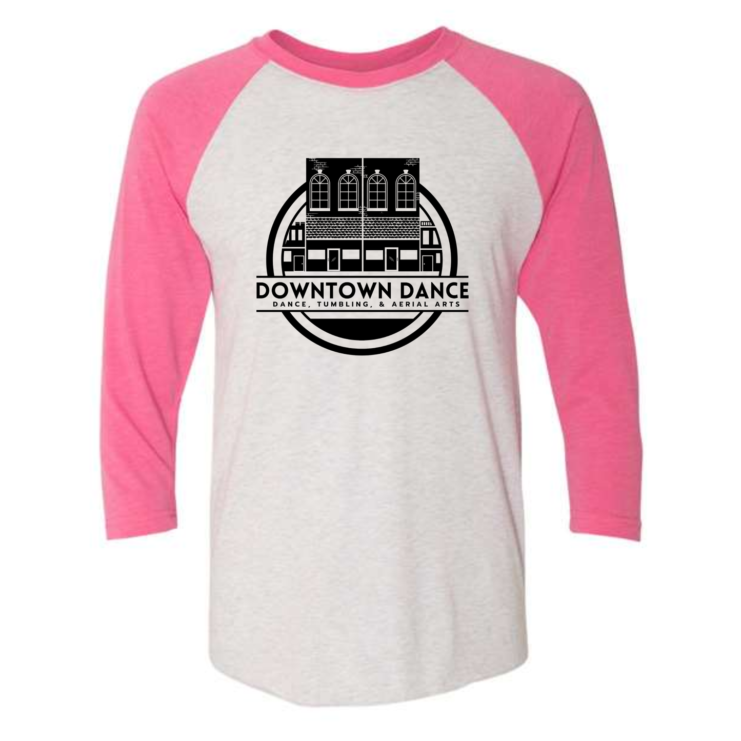 DOWNTOWN DANCE Baseball 3/4 Sleeve Tee (Adult)