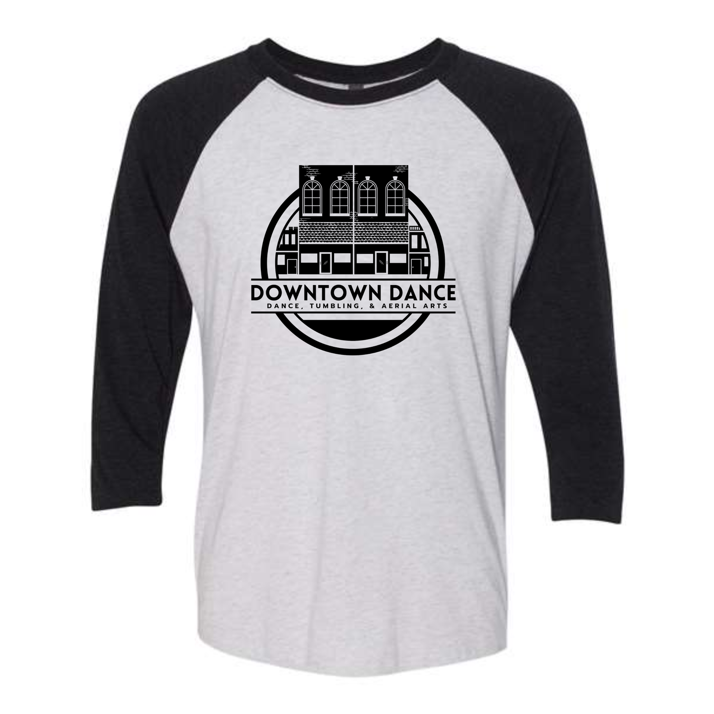 DOWNTOWN DANCE Baseball 3/4 Sleeve Tee (Adult)