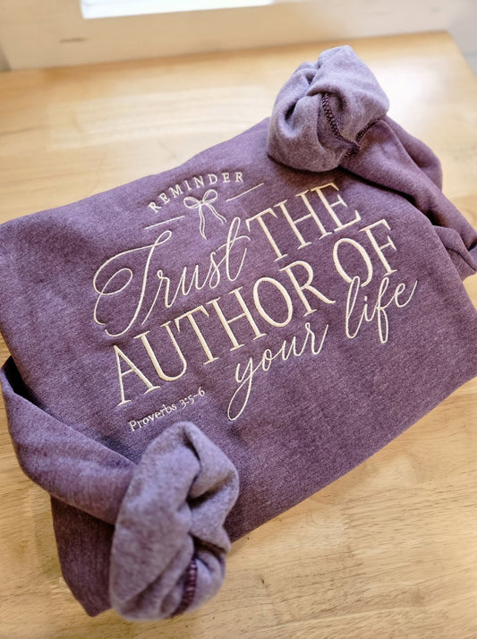 AUTHOR OF YOUR LIFE Heather Maroon Crewneck Sweatshirt *PREORDER*