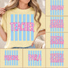 CUSTOM Back-To-School Stripe Butter Yellow Tee *Pre-Order*