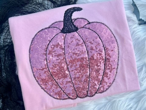 PINK SEQUIN PUMPKIN Pink Tee/Crewneck *Pre-Order*