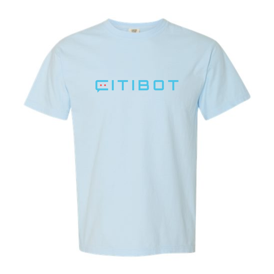 CITIBOT Multi Color Logo Vintage Wash Short Sleeve Tee