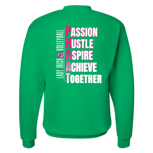 CHAPMAN LADY IRISH VOLLEYBALL Crewneck Sweatshirt