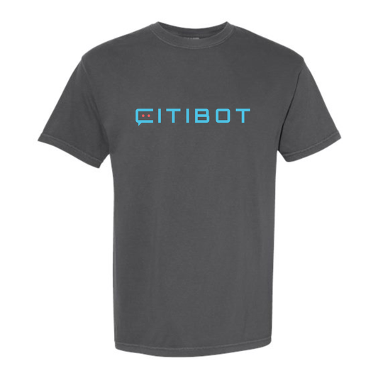 CITIBOT Multi Color Logo Vintage Wash Short Sleeve Tee