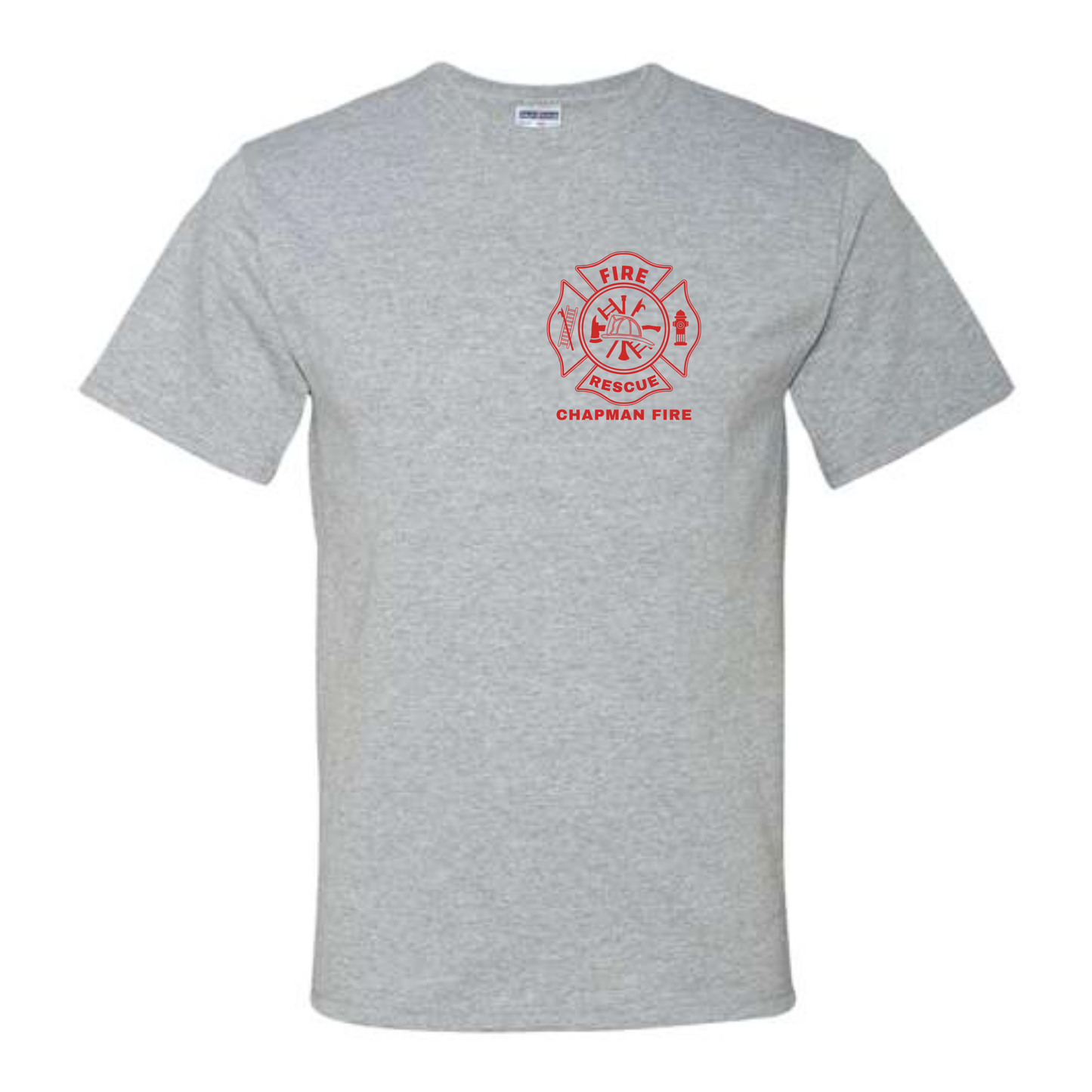 CHAPMAN FIRE Heather Grey Short Sleeve Tee