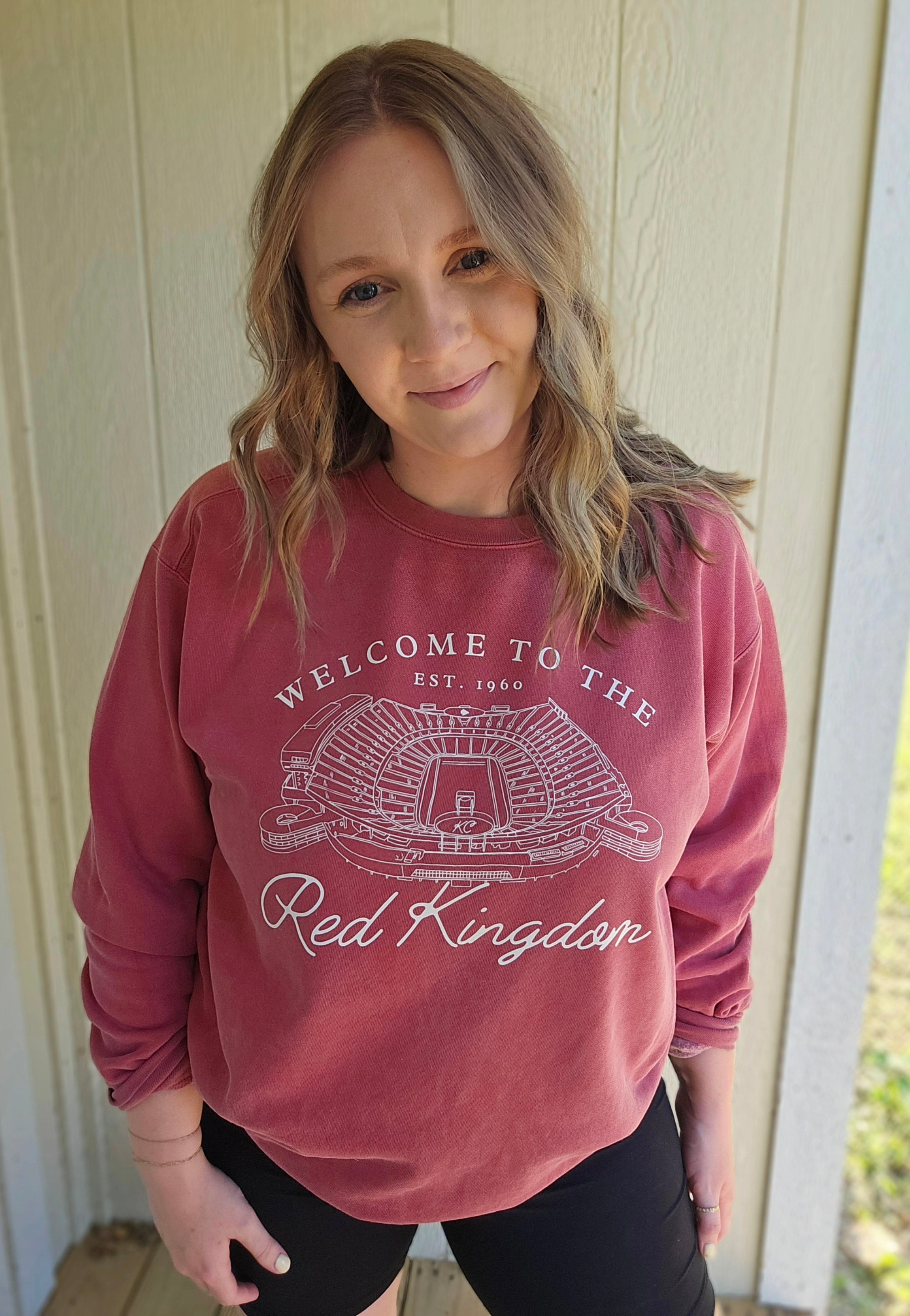 Vintage Quilt OK Sweatshirt - Red main image 1