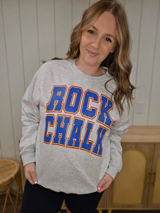 R.C. Arch Varsity Ash Grey Crewneck Sweatshirt
