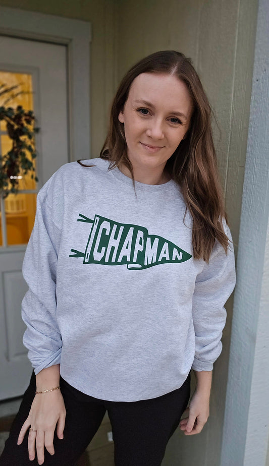 CHAPMAN PENNANT Ash Grey Crewneck Sweatshirt (ADULT)