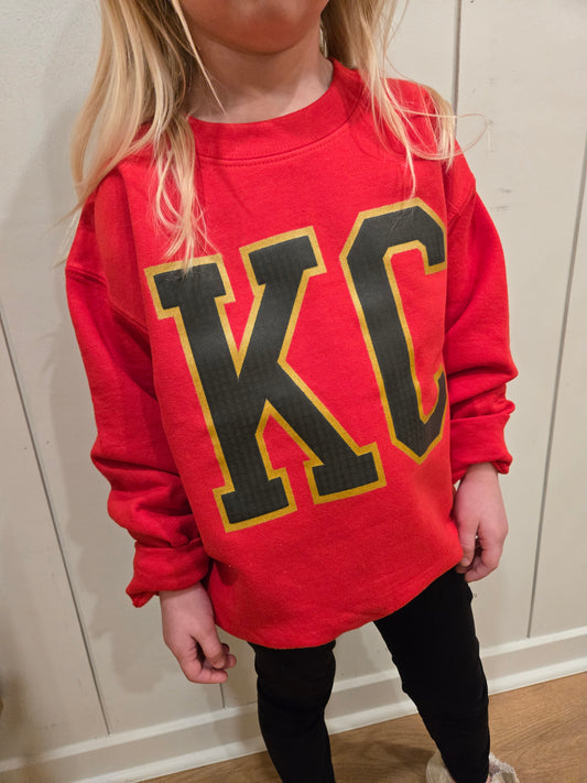 KC Block *PUFF* Red Crewneck Sweatshirt