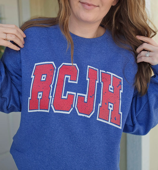 R.C. Arch Heather Blue Crewneck Sweatshirt