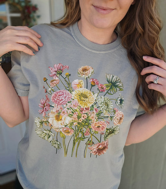 VINTAGE WILDFLOWER Light Sage Vintage Wash Tee