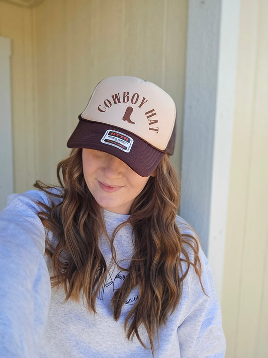 COWBOY HAT Two-Tone Trucker Hat