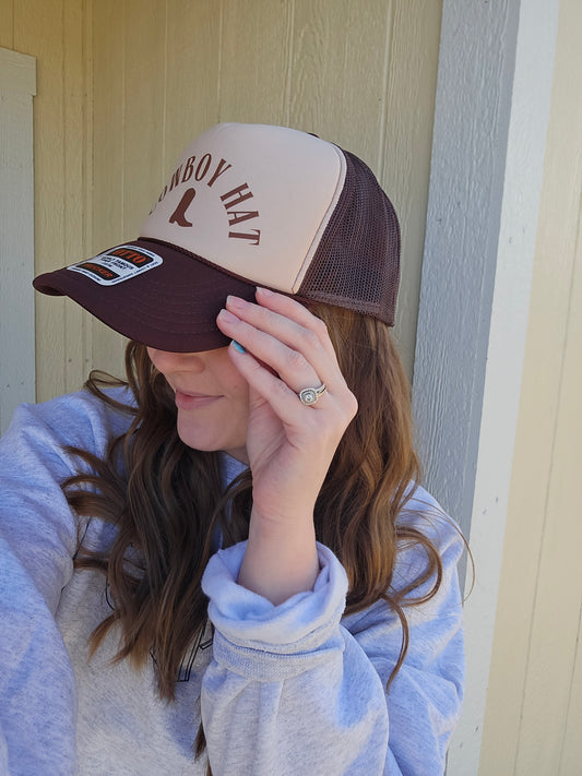 COWBOY HAT Two-Tone Trucker Hat