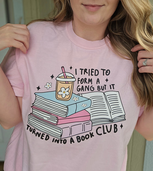 BOOK CLUB Blossom Pink Vintage Wash Tee