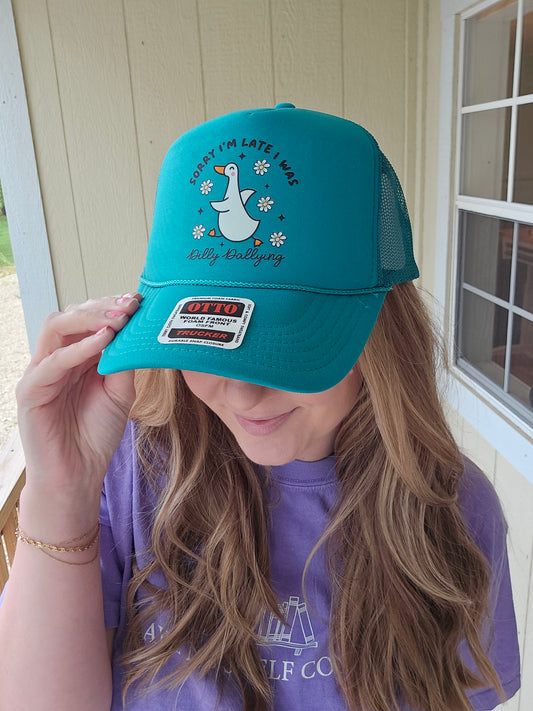 DILLY-DALLYING Jade Trucker Hat