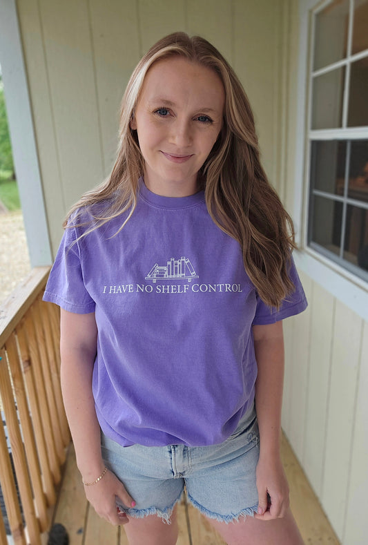 NO SHELF CONTROL Violet Vintage Wash Tee