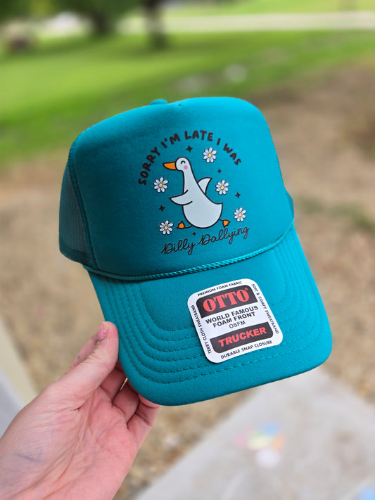 DILLY-DALLYING Jade Trucker Hat