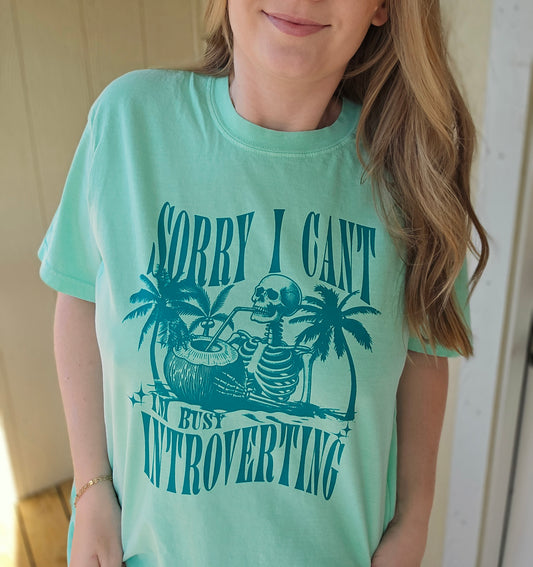 BUSY INTROVERTING Island Reef Vintage Wash Tee