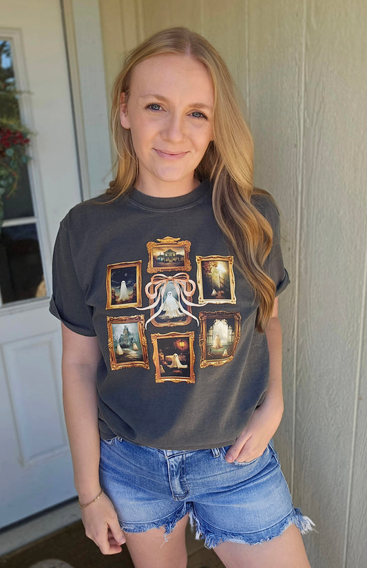 GHOST FRAME Charcoal Vintage Wash Tee