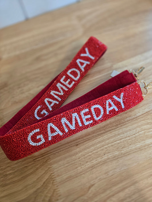KC GAME DAY Bead/Sequin Stadium Bag Strap (No Star)