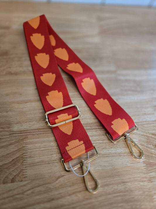 KC ARROW Red/GOLD Stadium Bag Strap