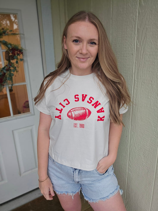 UPSIDE DOWN KC Bone Crop Tee