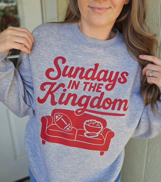 SUNDAYS IN THE KINGDOM Heather Grey Crewneck
