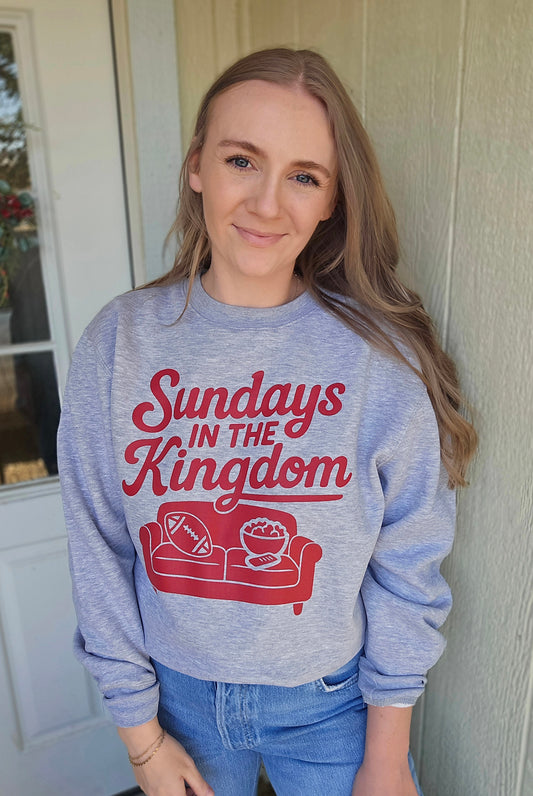 SUNDAYS IN THE KINGDOM Heather Grey Crewneck