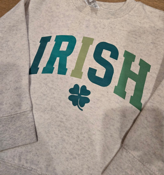 IRISH Ombre Heather Oatmeal Crewneck Sweatshirt (KIDS)