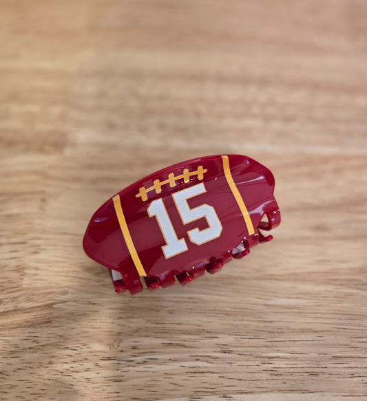 #15 FOOTBALL Claw Clip
