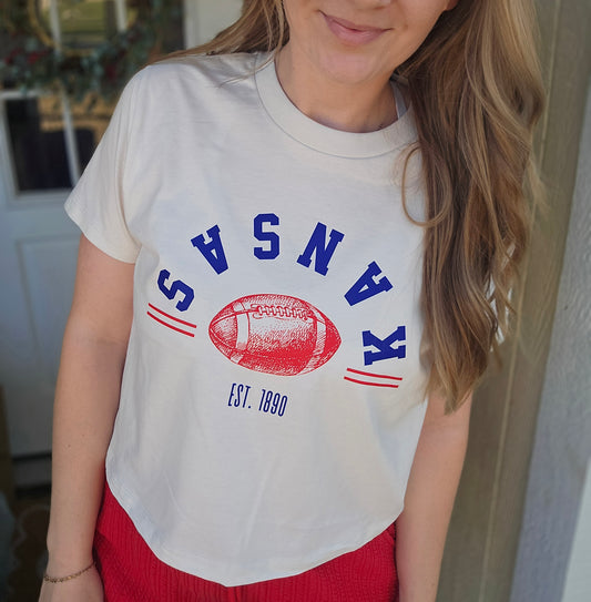 UPSIDE DOWN Kansas Bone Crop Tee