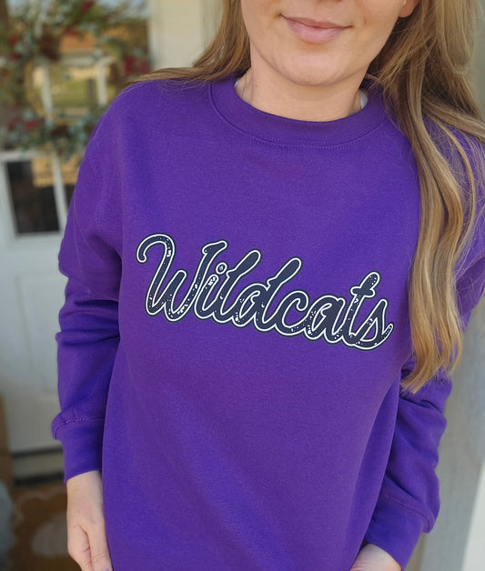 WILDCATS Royal Purple Crewneck Sweatshirt