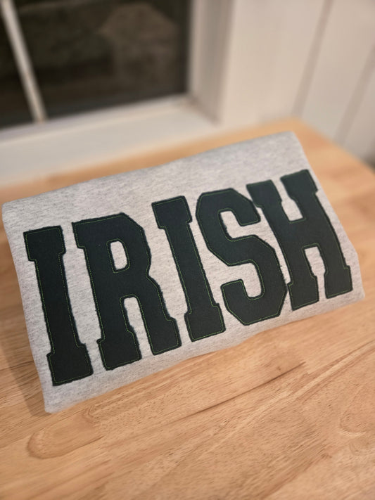Varsity TWO-TONE Raggy Embroidered Crewneck Sweatshirt *PRE-ORDER*