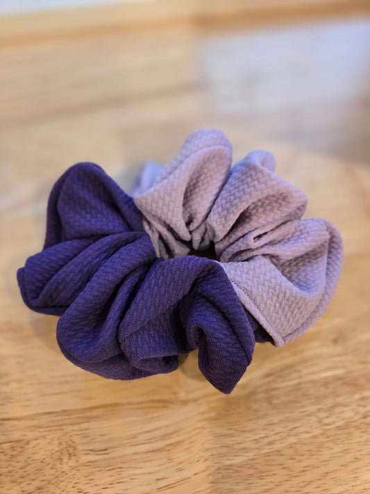 PURPLE/LAVENDER Colorblock Oversized Scrunchie
